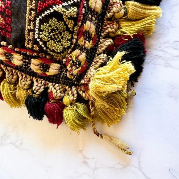 Vintage Afghan Embroidered Pillow - Picture 5 of 8